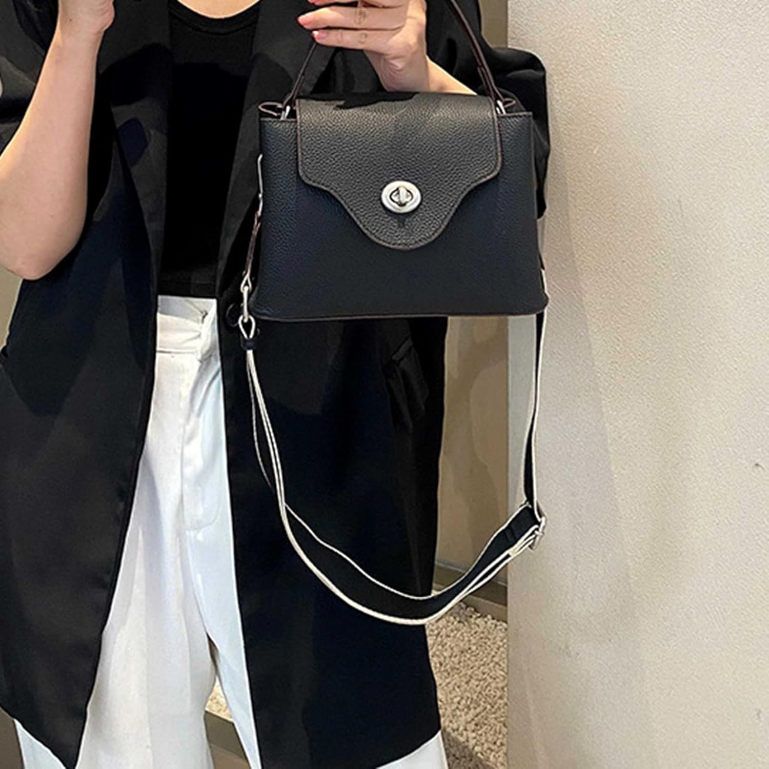 [GUREITOJP] ショルダーバッグ レディース 本革 バケツ型 バケットバッグ 3way 肩掛け 斜め掛け 縦型 レザー 小さ