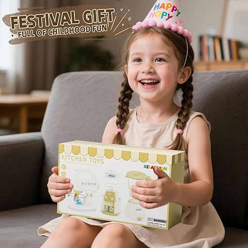 Miniatura 6 de Juego de cocina para niños pequeños, juguetes de cocina con luces y sonidos, juego de cocina de simulación para niños pequeños y niñas de 3-4, 4-8,