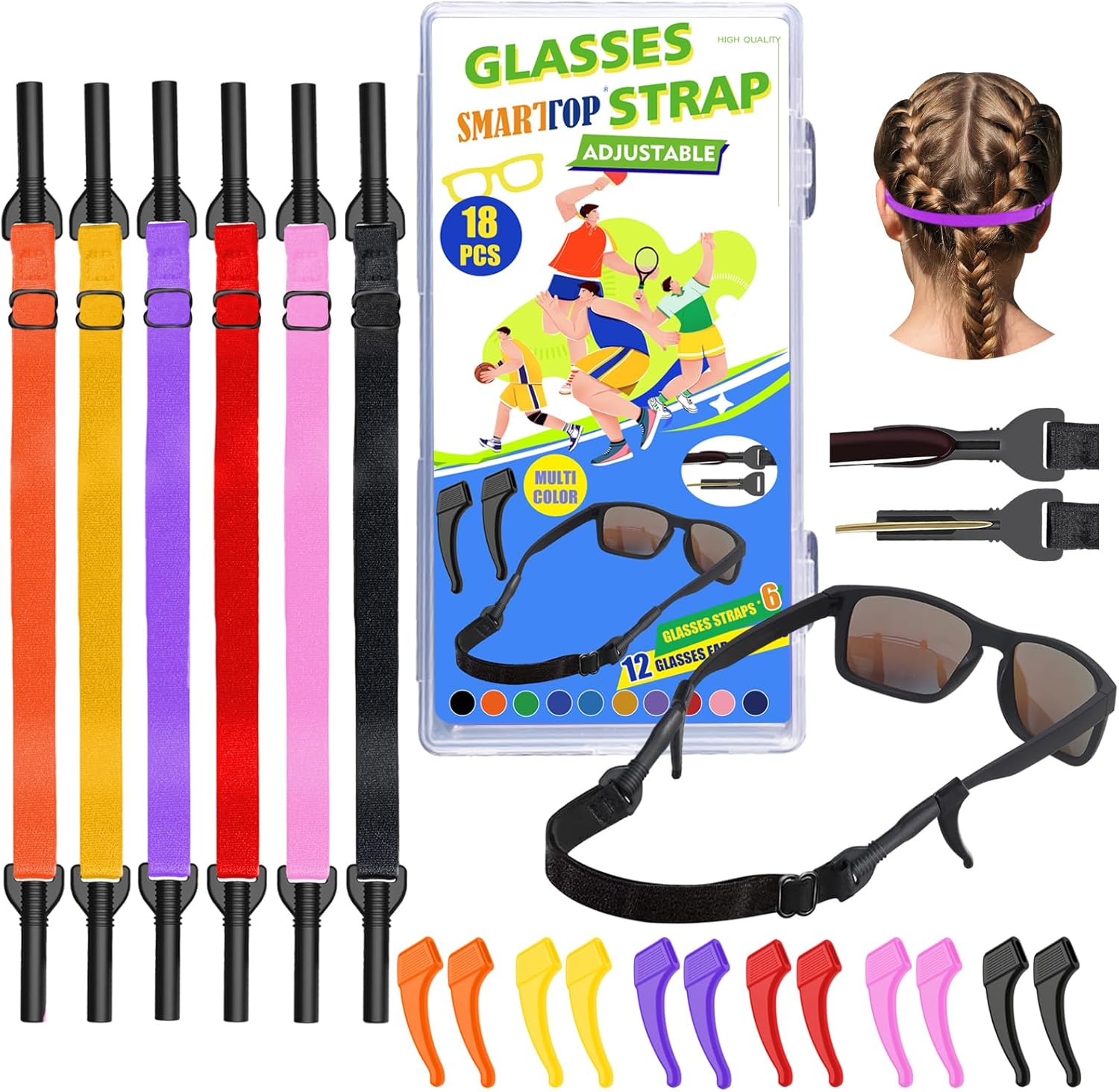 kids eye glass Strap with storage...