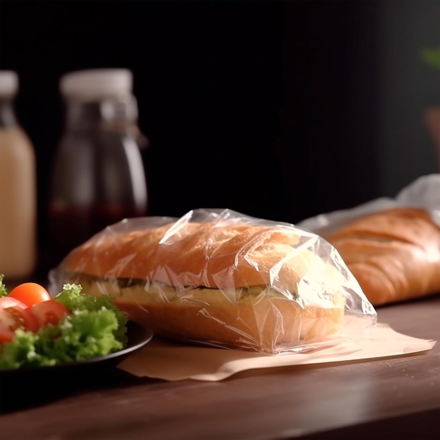 Fold Top Plastic Sandwich Bags 6.5" x 7", Pack of 16000 Clear Plastic Sandwich Baggies with Flip-Top Closure, 0.5 Mil Thick Polyethylene Waterproof Earth Friendly Sandwich Bags Fold Over