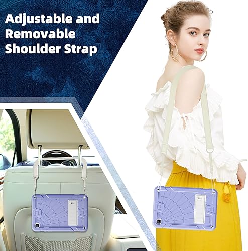 Miniatura 5 de TSQQST Funda para Galaxy Tab A7 Lite (SM-T220T225T227U) para niños 2021 de 8.7 pulgadas Funda delgada a prueba de golpes con protector de