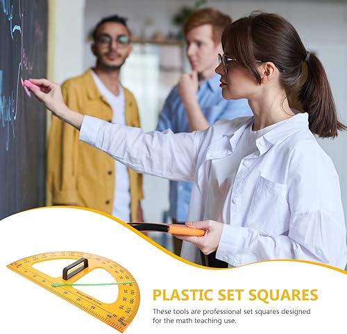 Miniatura 4 de 1 transportador, transportador grande para transportador de geometría con brazo oscilante, herramienta de medición magnética, suministros escolares