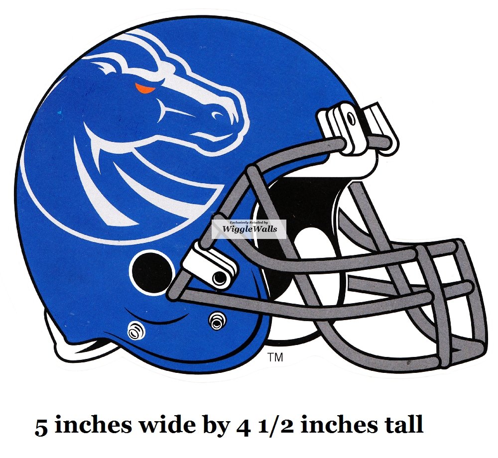 5 Inch BSU Broncos Football Helmet Boise State University Logo Removable Wall Decal Sticker Art NCAA Home Room Decor 5 by 4.5 Inches : Sports & Outdoors