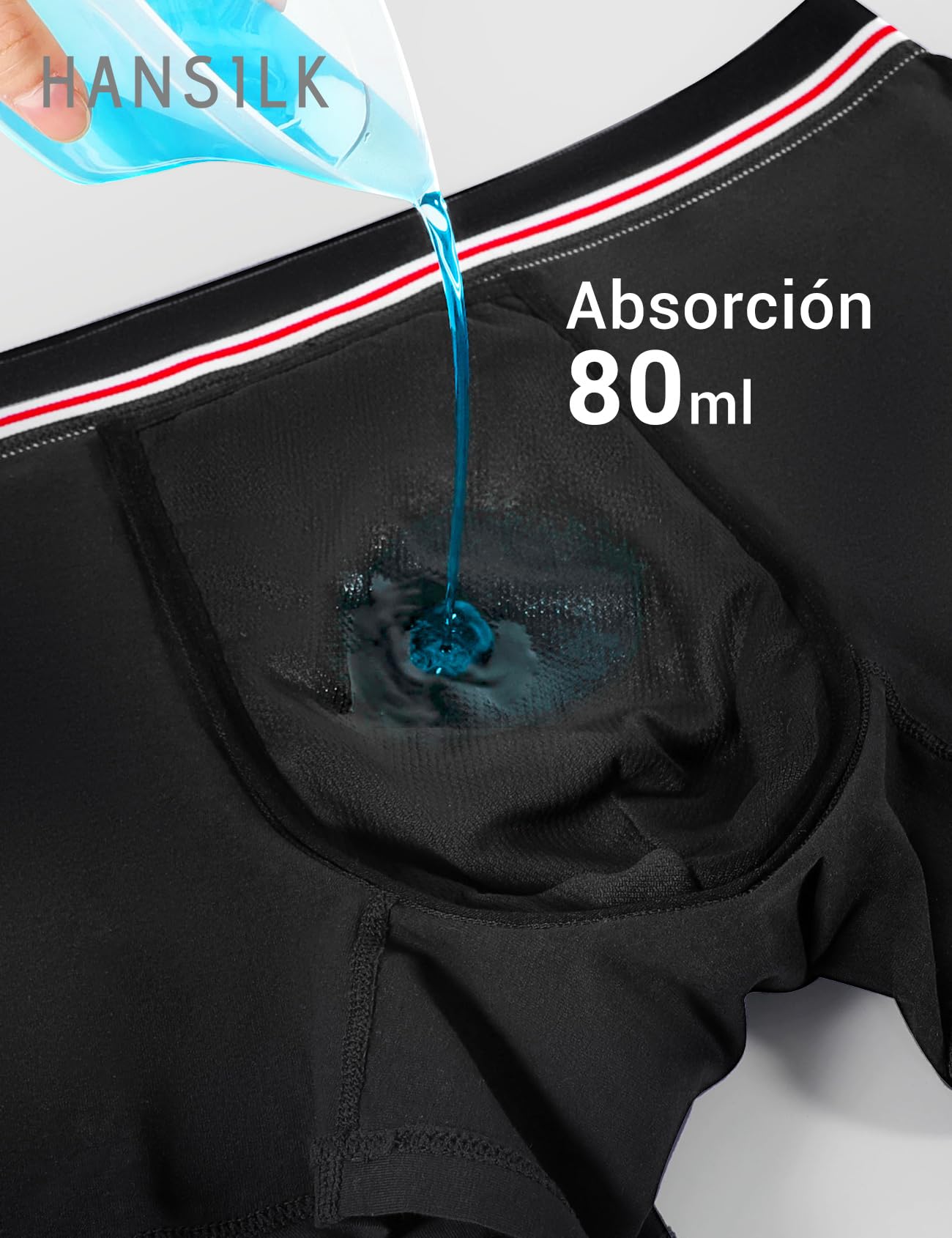 Bóxer para Incontinencia para Hombre, Pantalones de Incontinencia Lavables, Ropa Interior a Prueba de fugas, Calzoncillos de Algodón para Orina con Almohadillas Absorbentes, Calzoncillos Reutilizables