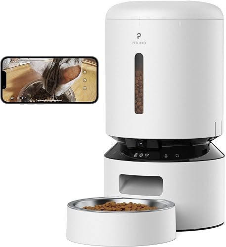 Miniatura 25 de PETLIBRO - Comedero automático para gatos, dispensador de alimentos secos para mascotas, triple conservación con cuenco de acero inoxidable y tapa