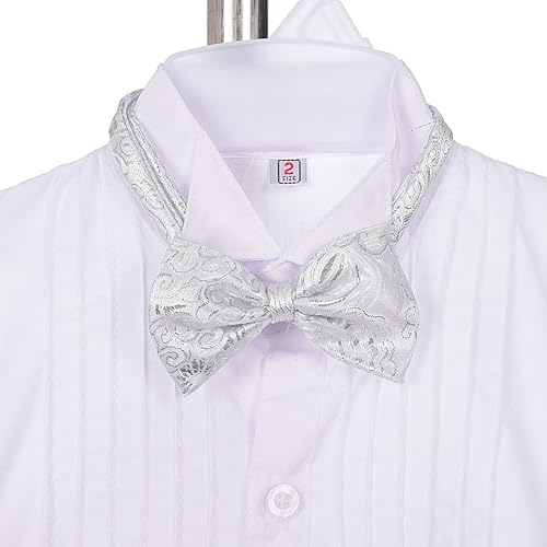 Miniatura 5 de Lito Angels Conjunto de 5 piezas de traje formal de jacquard para bebé niño