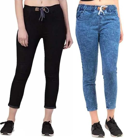 Areal fashion Brand Womens Jogger Relaxed Jeans 28-32 inch for Attractive Look for Girls Waist Size 28-32 inch