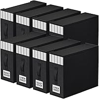 Vista 11 de Paquete de 4 Organizadores de Armario para Sábanas y Almacenamiento, Contenedores de Almacenamiento Plegables Resistentes con Ventana y Etiqueta