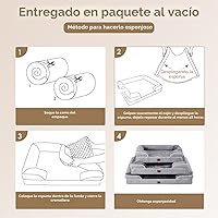 Vista 7 de EHEYCIGA – Cama ortopédica impermeable para perros extragrandes, espuma viscoelástica tipo caja de huevos, bordes elevados y base antideslizante