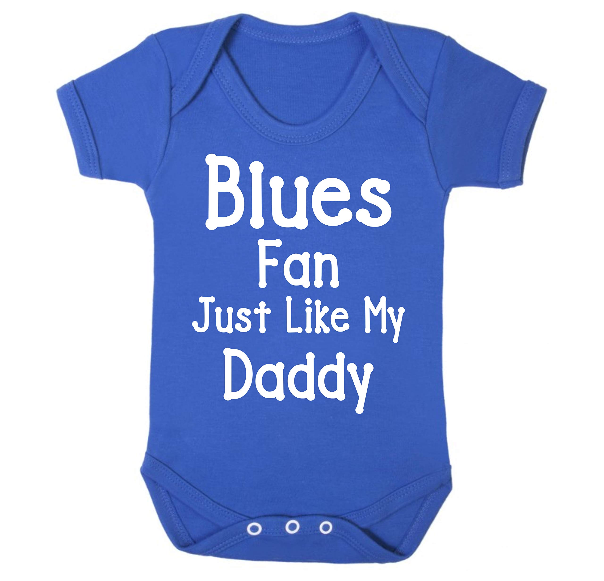 Blues Birmingham Ipswich Southend Just Like Daddy Football Fan Baby Grow Vest Boy Girl Gift Romper Newborn Shower Age 12-18 Months