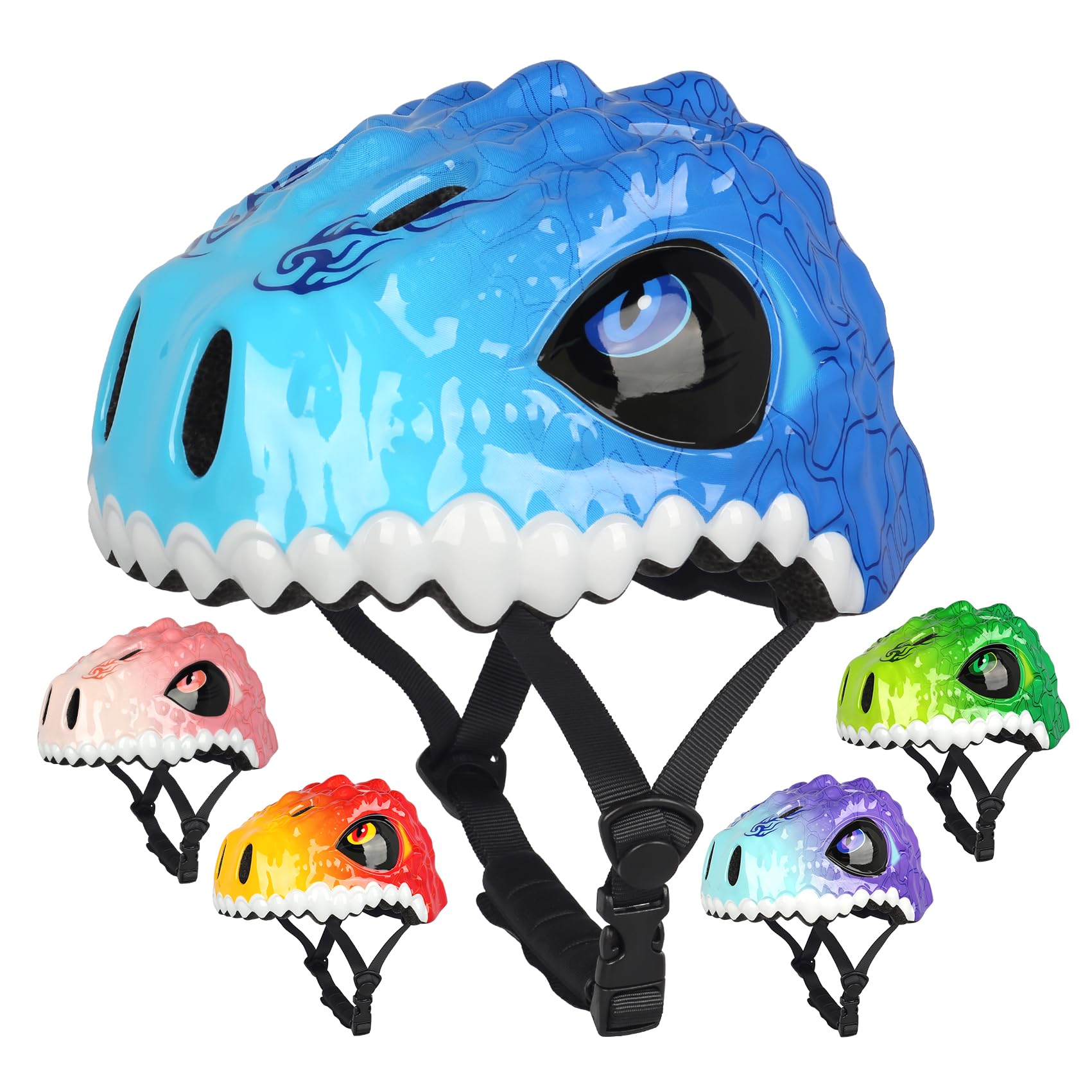 Toddler Kids Bike Helmet 3d Dinosaur Helmets For Boys Girls