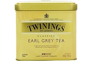 Twinings Earl Grey Loose Black Tea Tins, Pack of 6, Steeped in...