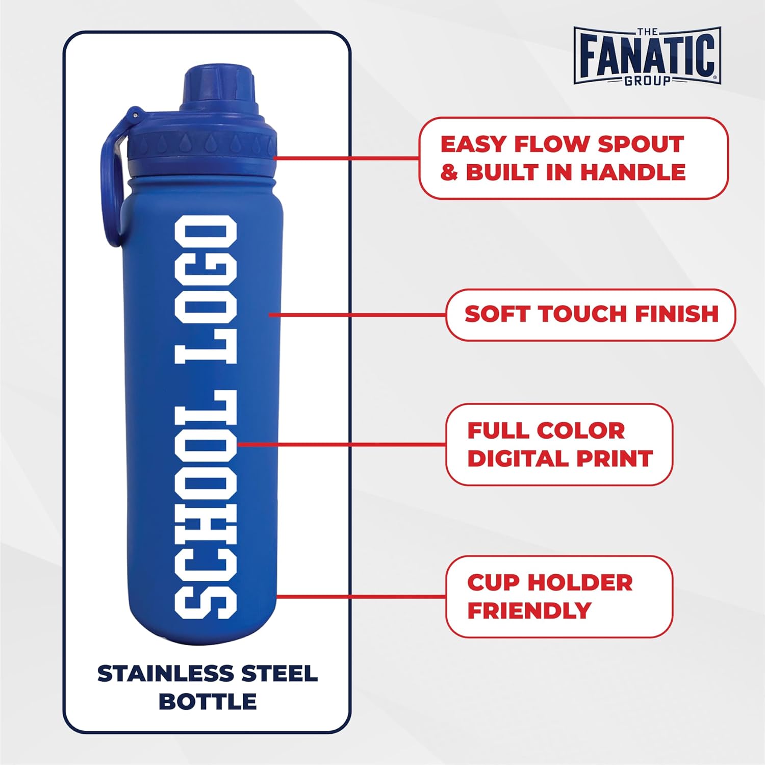 The Fanatic Group Personalized University of Florida Alum 24 oz. Stainless Steel Bottle - Blue - Image 2
