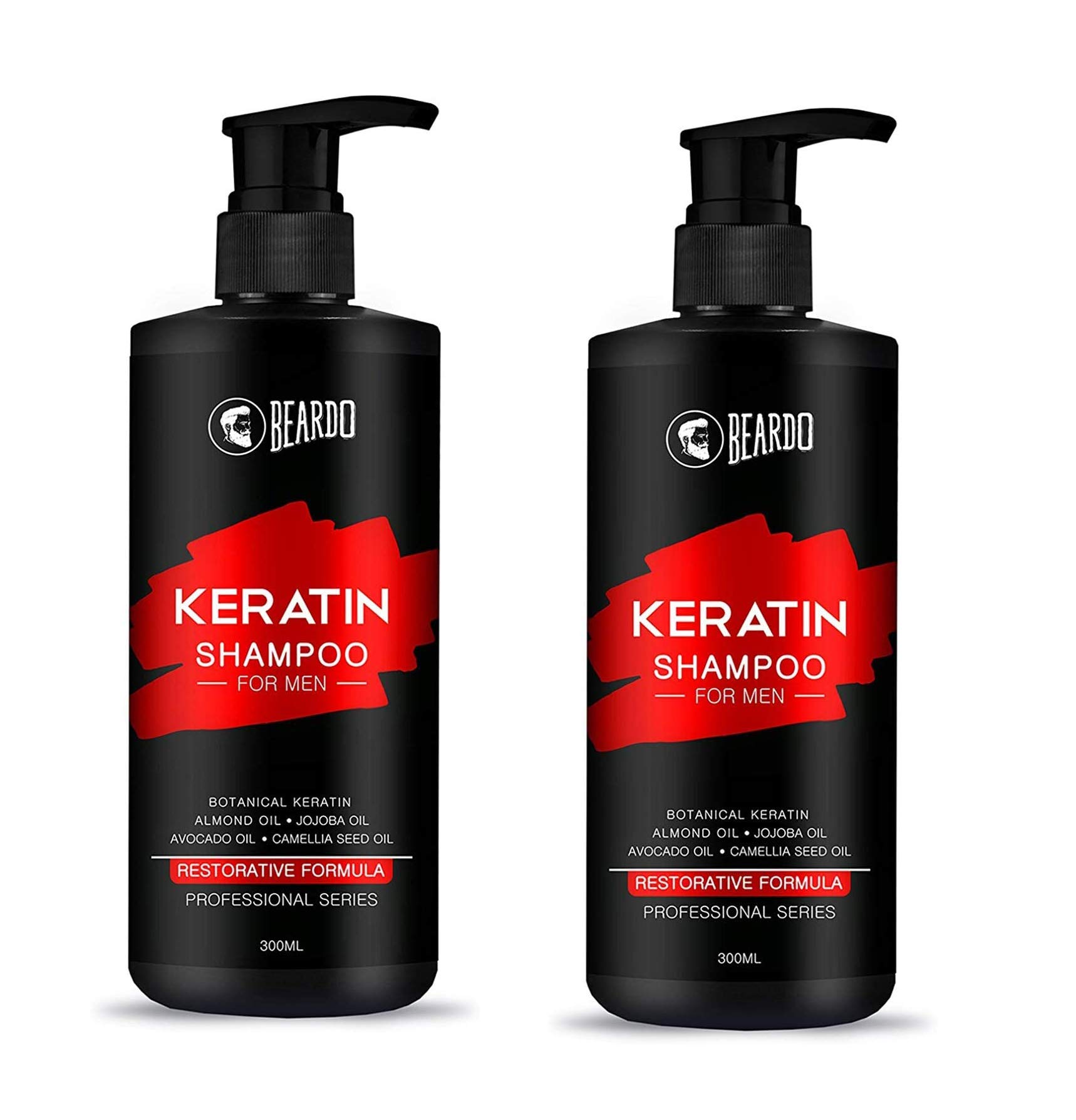 Beardo Men's Keratin Shampoo - Pack of 2