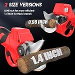 Electric Pruning Shears,1.4" Cutting Diameter Cordless Power Pruner with LCD Display, Brushless Motor Pruning Shears with 2000mAh*2 Rechargeable Batteries for Garden Tree Pruner Branch