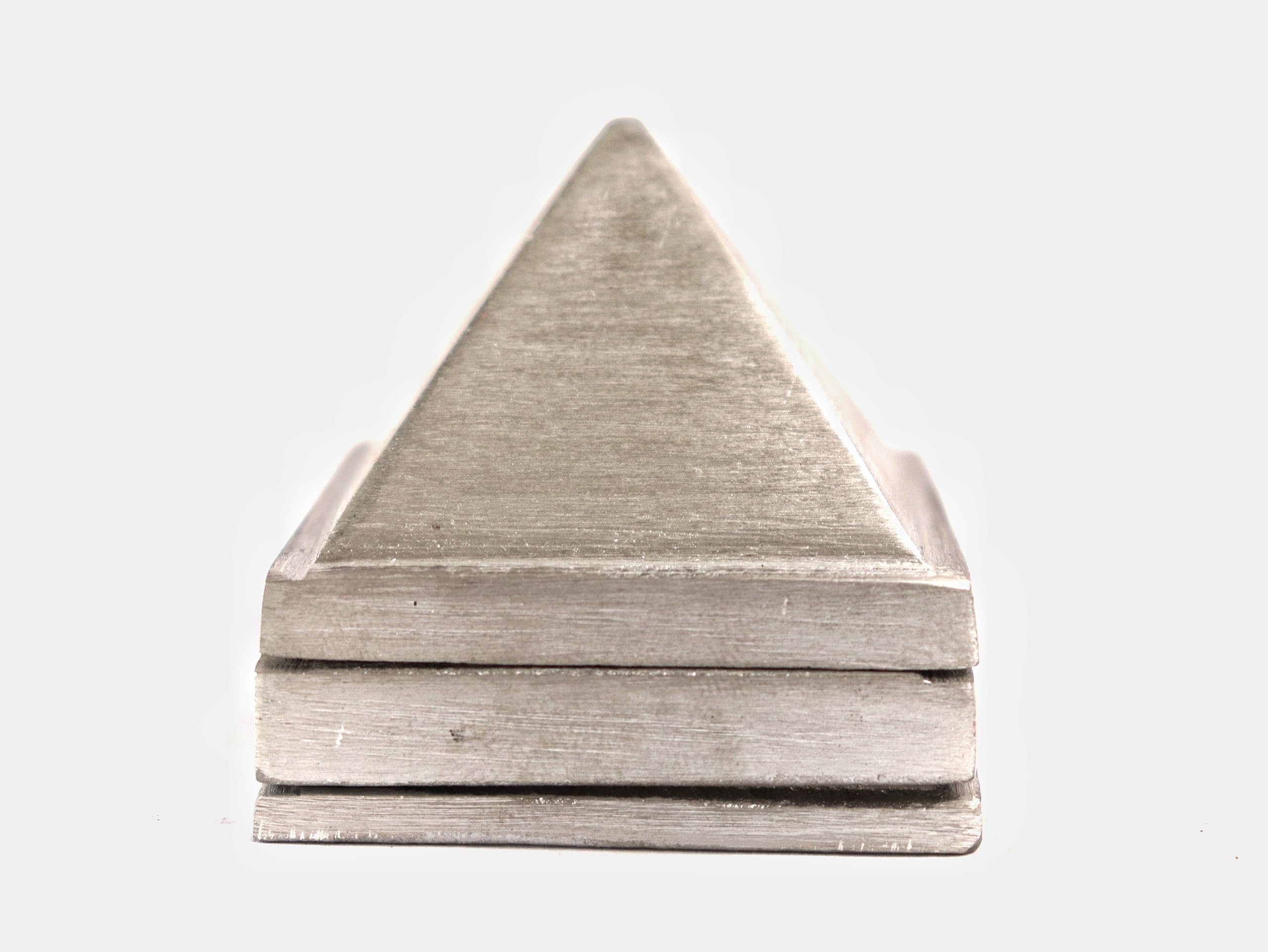 The Spiritual Living Zinc Pyramid Set II North East Direction II Kitchen II Bedroom II Vastu Dosh Remedies (वास्तु उपाय) II Home & Office II Size -1.5 inch II Set of 3