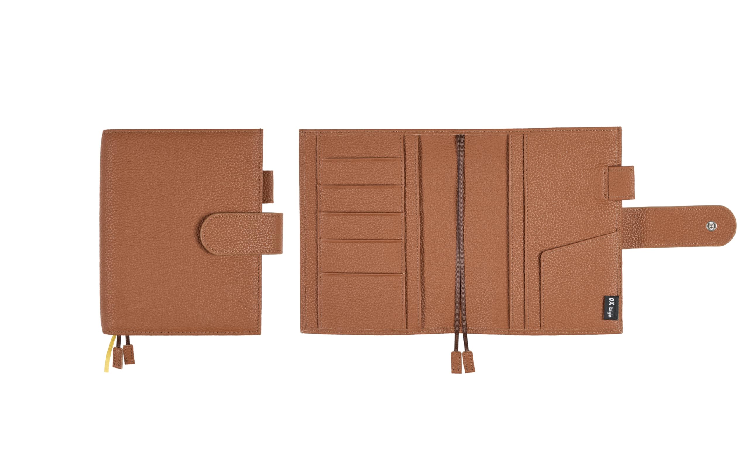 KLAIE A6 Genuine Leather Notebook Cover Hobonichi Techo Compatible Brown Wallet