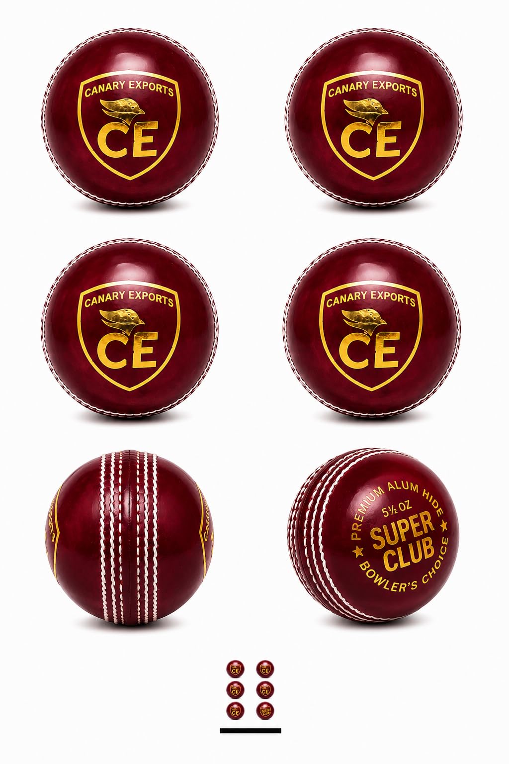 Jr Leather Cricket Balls Pack of 6 for Practice & Match Training,Machine Stitched, Water Resistant CE Approved Durable Seam Balls for Club & Academy Use,130-145gm Each-picture-12
