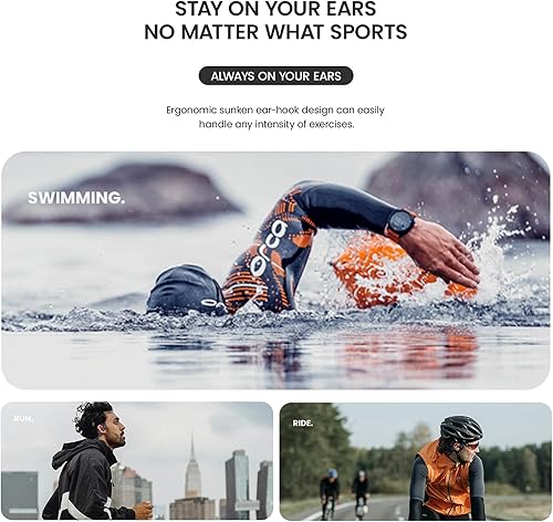 Miniatura 9 de Auriculares de conducción ósea IP68 natación impermeable a prueba de polvo a prueba de sudor Reproductor de música subacuática 8GB 1000 canciones,