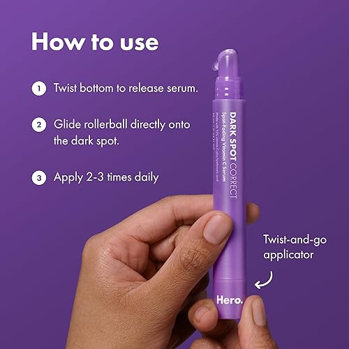 Miniatura 5 de HERO COSMETICS Suero de manchas oscuras que corrige y desvanece las manchas de 15% de vitamina C más ácido hialurónico. Mejora la apariencia de las