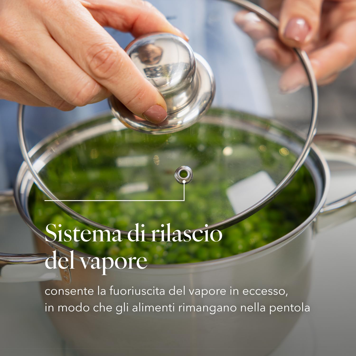 FLORINA Set Pentole POLPO I Set di Pentole 8 Pezzi I Acciaio Inox di Alta Qualità I Coperchio in Vetro e Misurino I Adatte alla Lavastoviglie I Ideali per Piano Cottura a Induzione, Gas, Elettrico