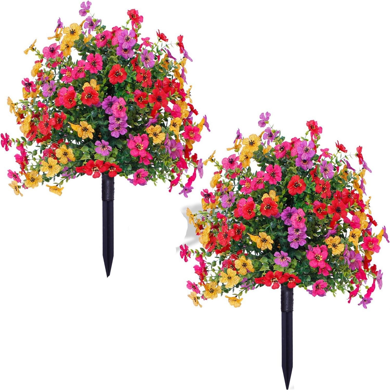 Simulated Flowers Eucalyptus Violet Planted In Garden Decoration 1Pcs