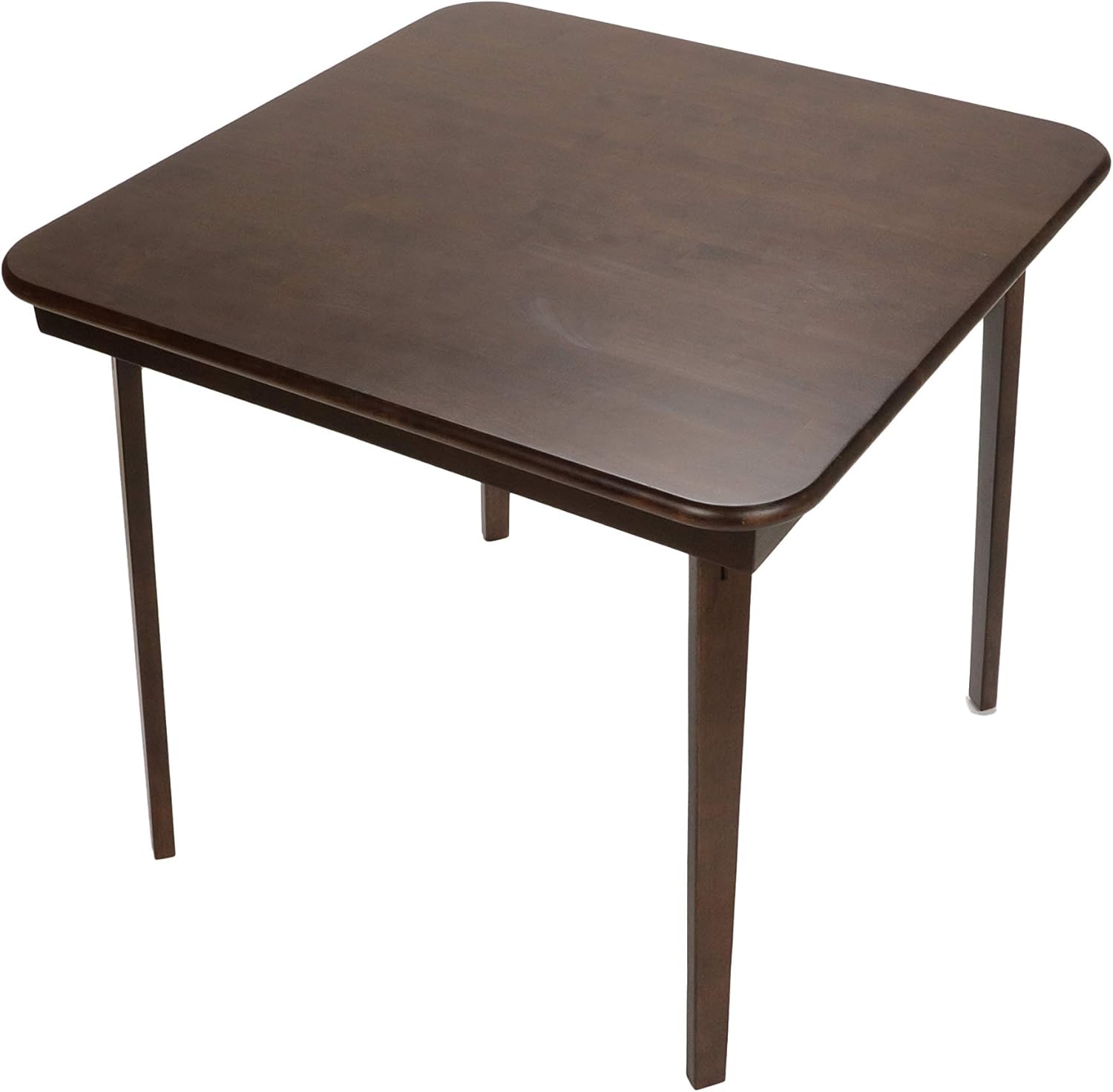 Meco Industries Stakmore Straight Edge Indoor Folding Table, Espresso : Home & Kitchen
