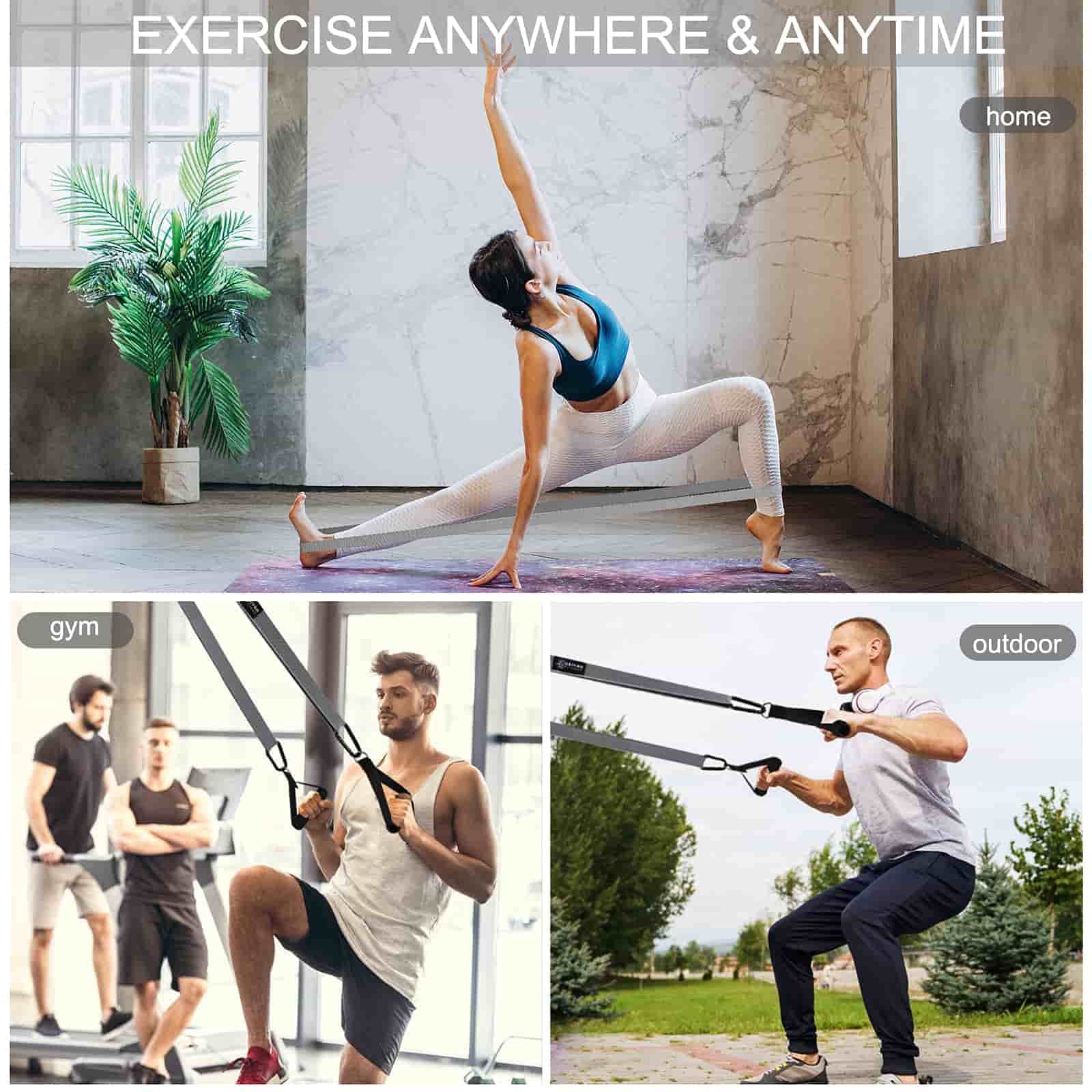 Fitnessbänder Lang Set - Resistance Bands Set Wiederstands Bänder Set Resistance Bands Lang Fitness Bänder fitnessbänder lang Fitness Widerstandsbänder Set Krafttraining Wiederstandsband Fitnessband Set 4