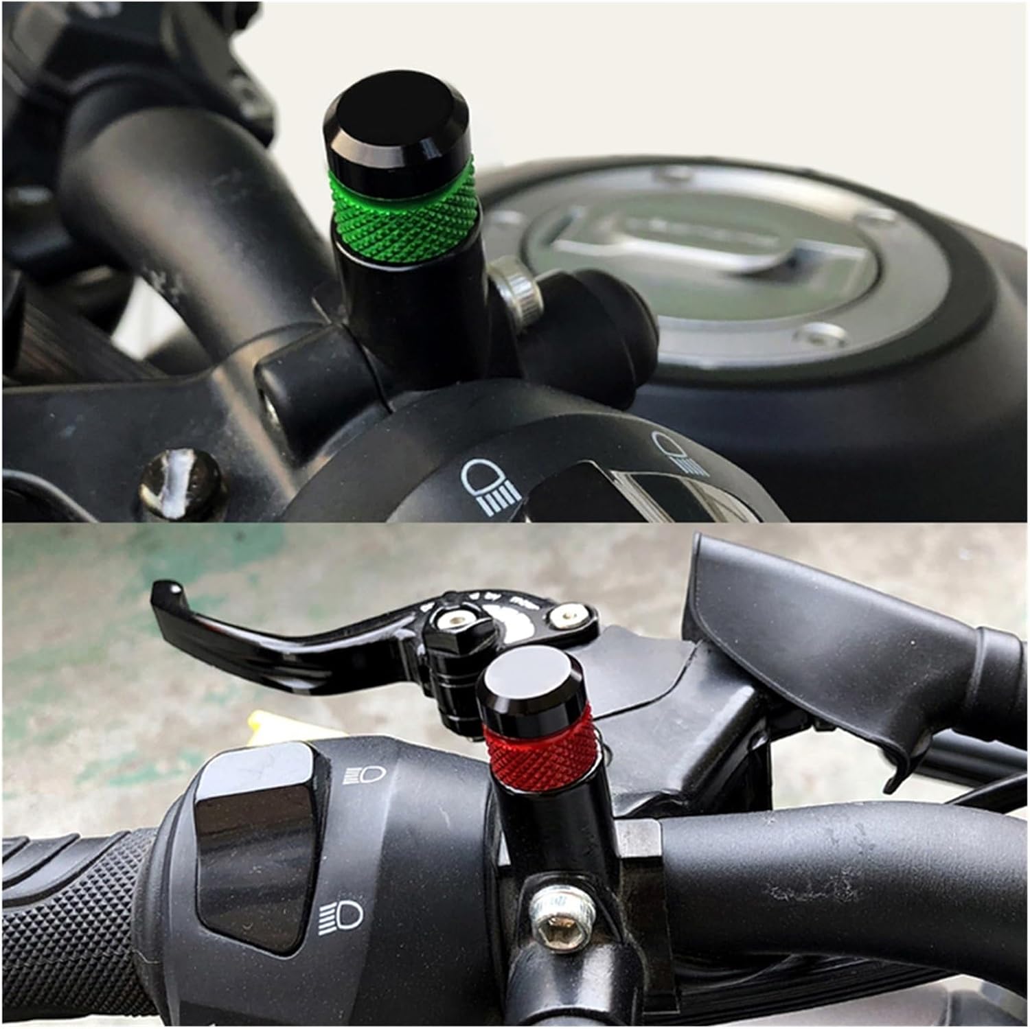 Mirror Hole Plug for H CB600F Hornet 1998-2006 2005 2004 2003 2002 2001 2000 1999 Moto Rearview Mirror Plug Hole Screw Cap Mirror Hole Cover(Gray)