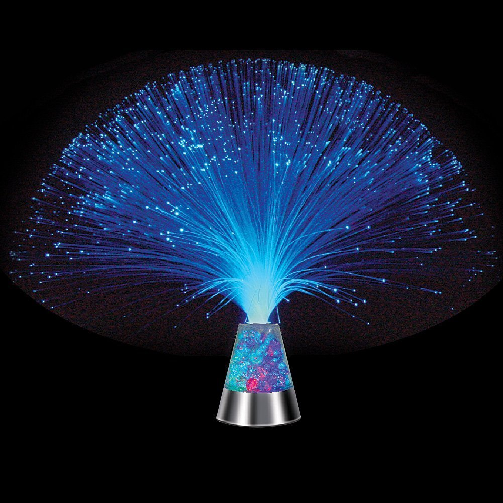 Fibre optique glacier lampe avec couleur-Changing Cristaux LED Star, Ice Light lumière nocturne pour Noël d'anniversaire Saint Valentin Wedding Party Chambre à coucher Table Décorations