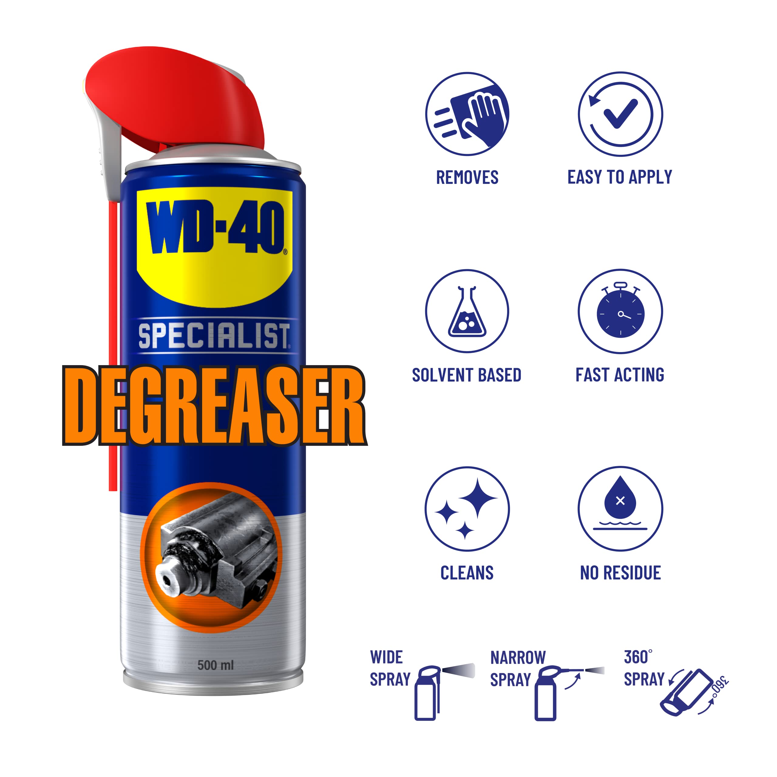 Degreaser by WD40 Specialist Fast Acting Solvent Based Degreaser for