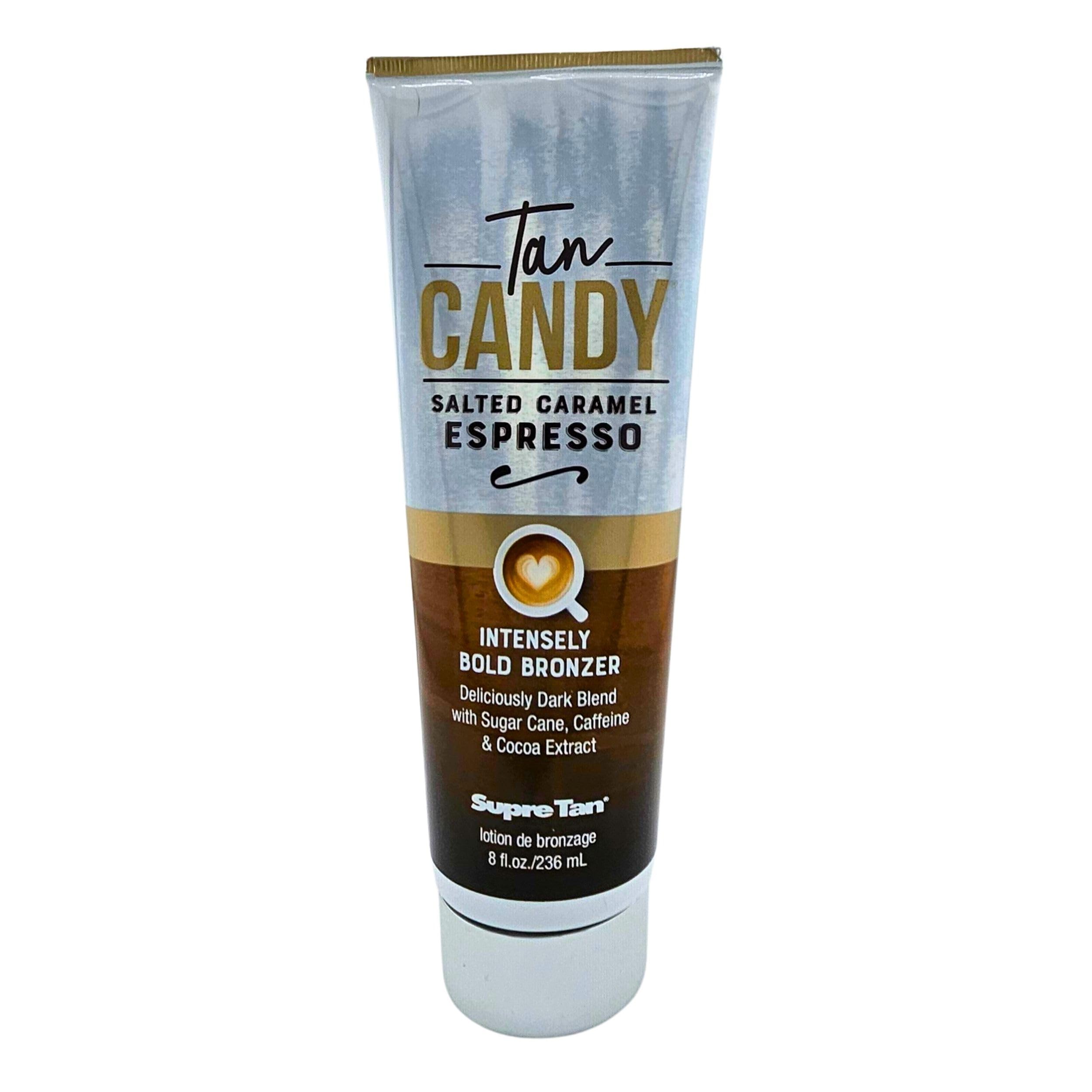 Tan Candy Salted Caramel Espresso Intensely Bold Bronzer Dark Blend 8.5oz