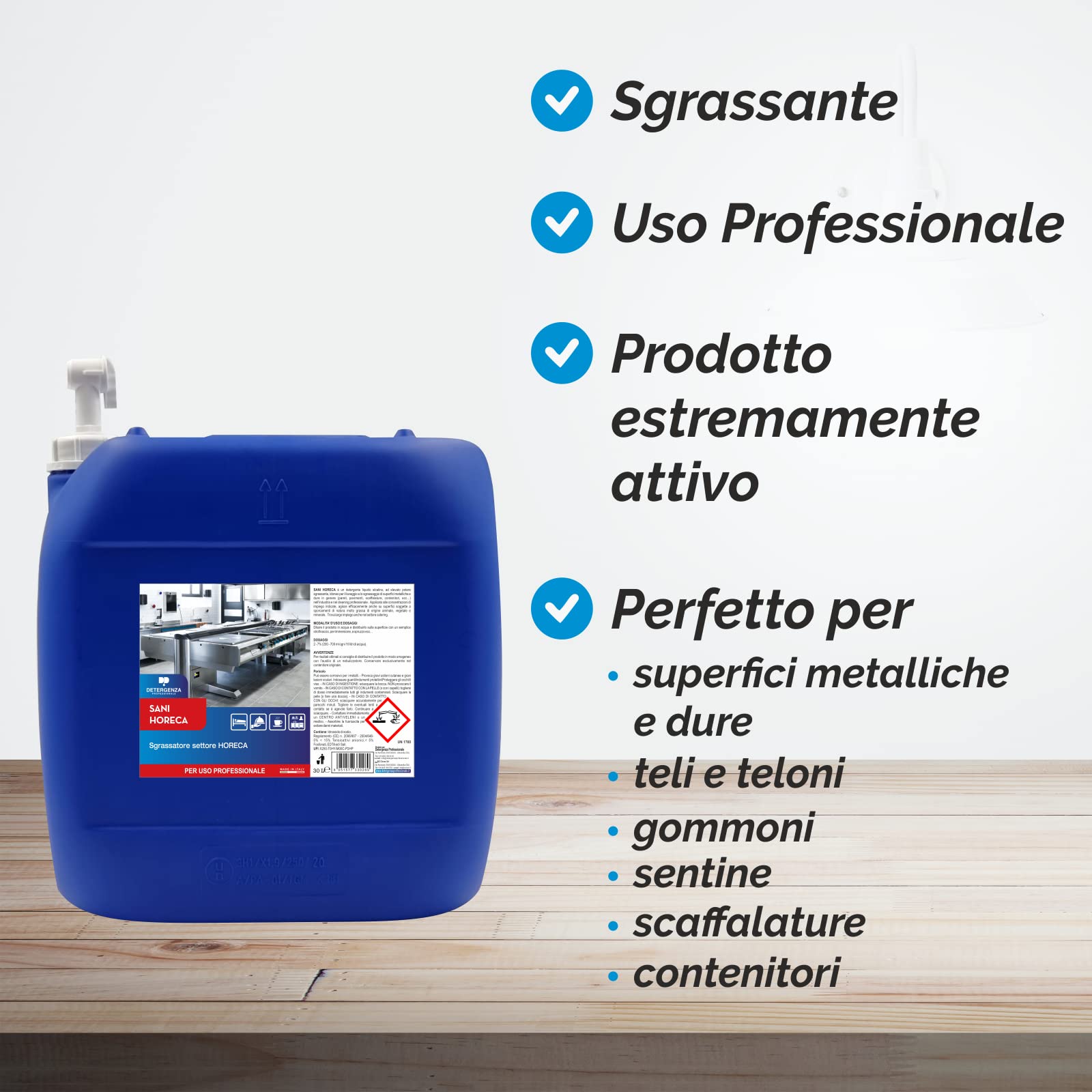 SGRASSATORE Settore HORECA SANI HORECA Ultra CONCENTRATO - Tanica da 30 L