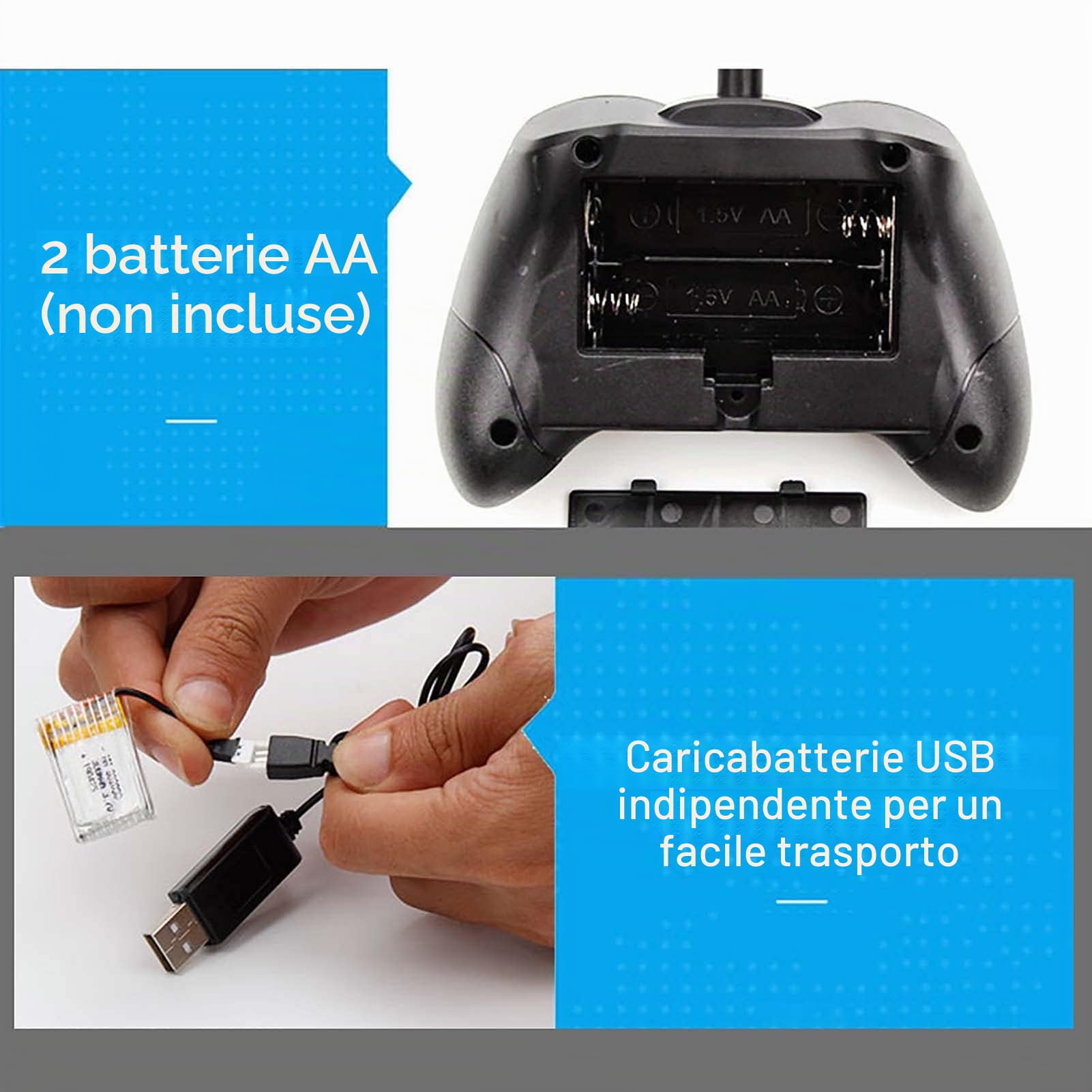 Goolsky FX801 Cessna 182 2,4 GHz 2CH RC Aereo Outdoor Giocattolo per Bambini Ragazzi con 3 Batterie