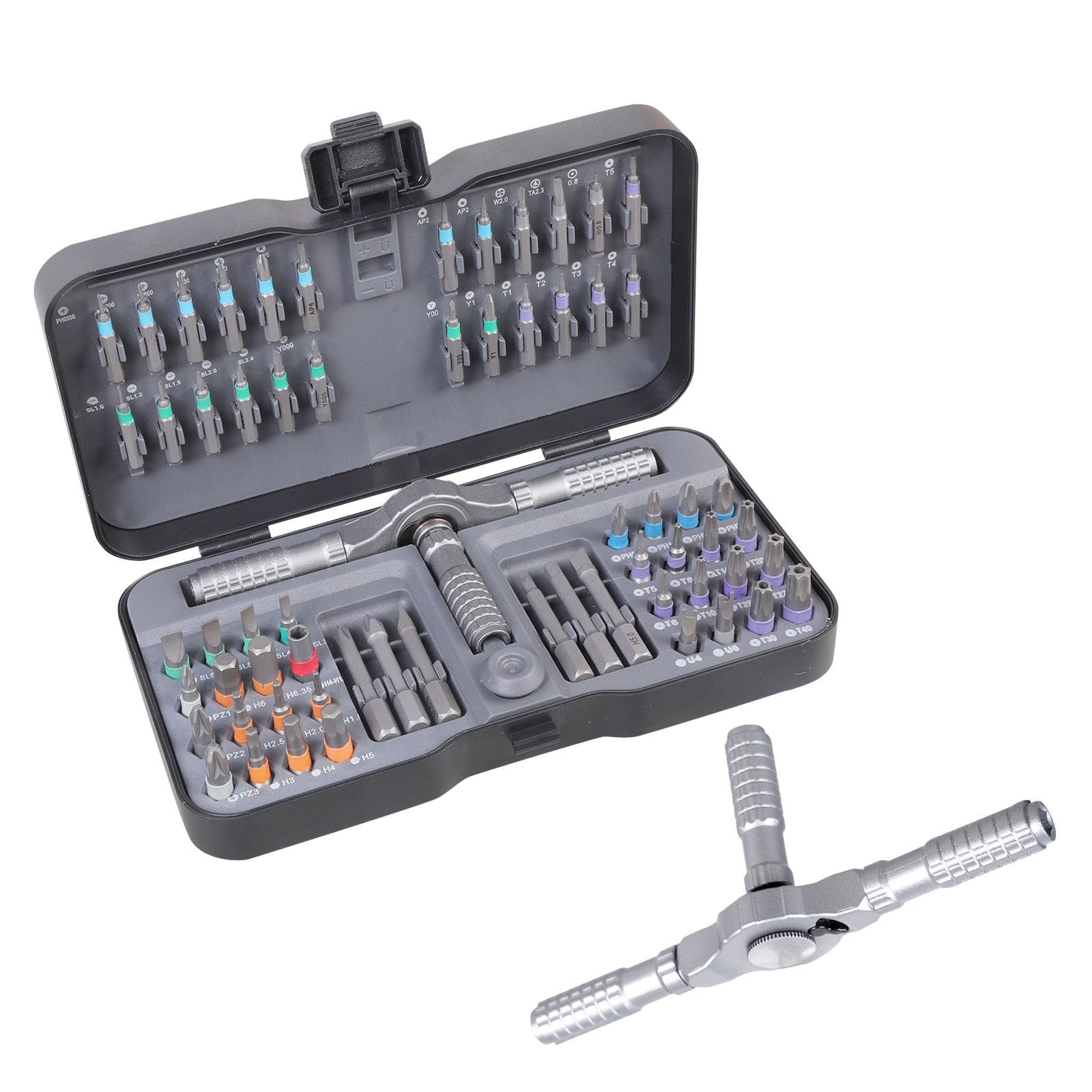 66 in 1 Set di cacciaviti multifunzione Girare Set di cacciaviti per la riparazione elettronica Set di punte di manutenzione domestica
