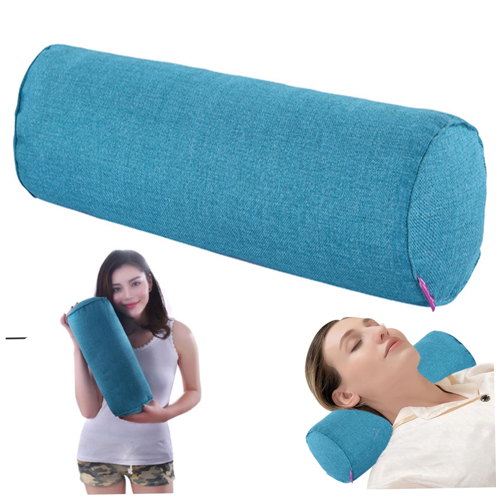 Oreiller tour de cou doux et lavable en coton perlé premium