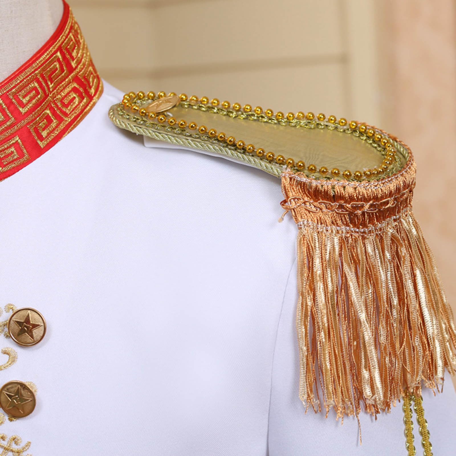 Herren Prinz Sakko, Blazer Steampunk Mantel Mittelalter Viktorianischen Retro Frack 2 Teilig Business Anzug Mäntel und Hose Soldat Kostüm Top Jacke Militär Offizier Mantel Karneval Mottoparty