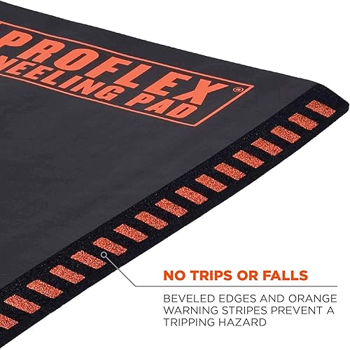 Miniatura 5 de Ergodyne ProFlex 385 - Rodillera de espuma, resistente al agua, 16 x 28 x 1 pulgadas, negro, grande