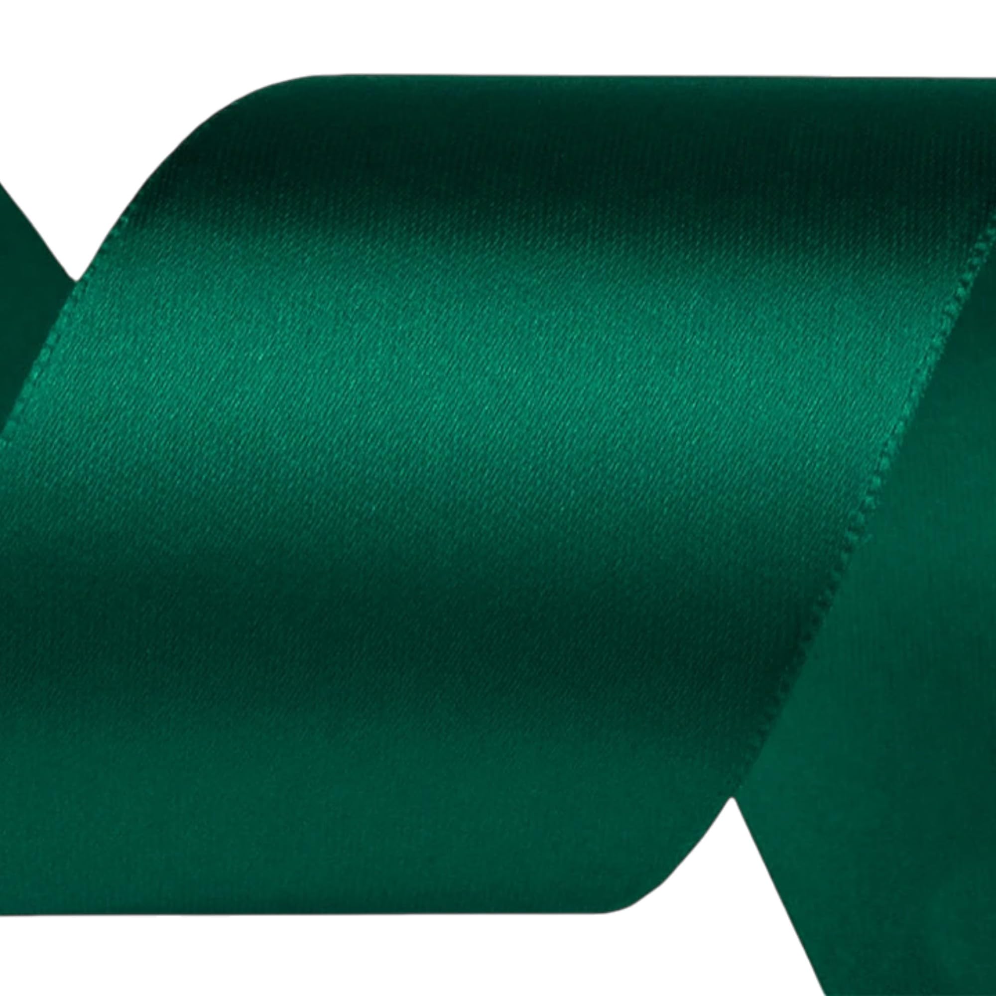 cyclingcolors Satin Polyester Ribbon - 40mm x 22m - Gift Wrap Ribbon for Packaging, Decoration, Birthday, Cakes, Sewing, Crafts & Floristry - Dark Green