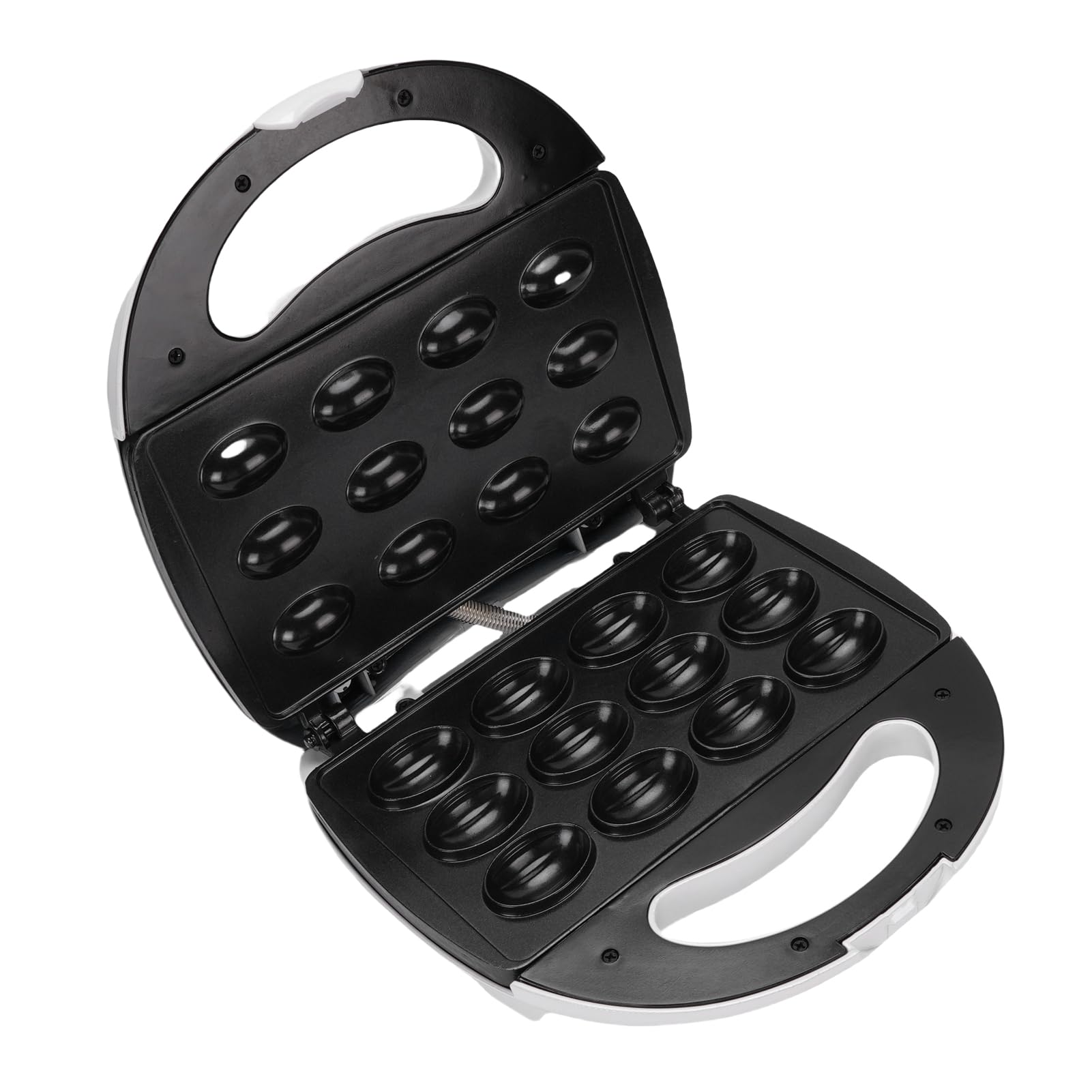 Walnussbereiter, Elektrisch, Doppelseitig, Antihaftbeschichtet, mit Ergonomischem Griff, für Schnelles Backen und Einfache Reinigung (220V EU-Stecker)