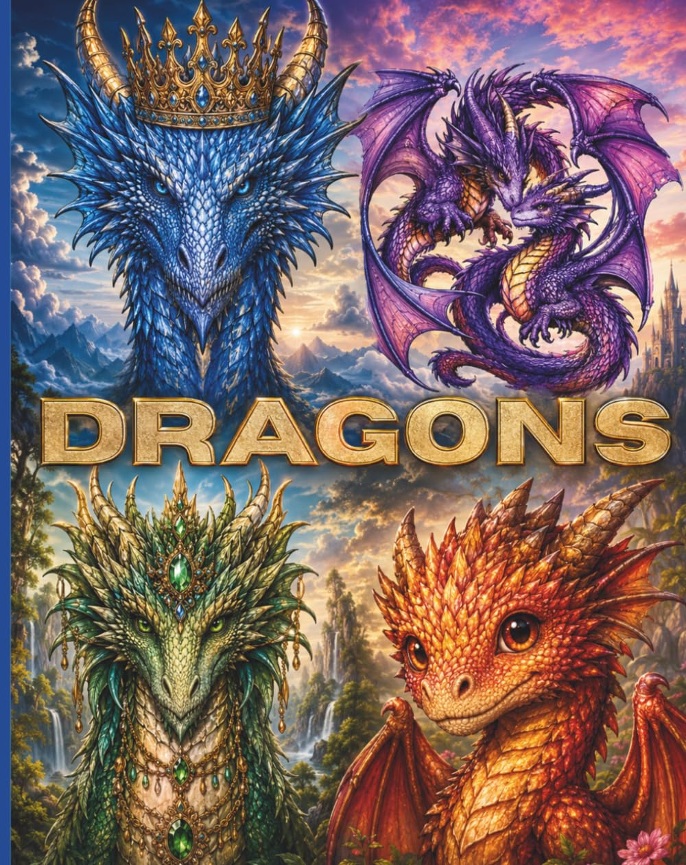 Dragons: An Enchanting Dragon Coloring Book Packed with Fantasy, Fun, and Creativity