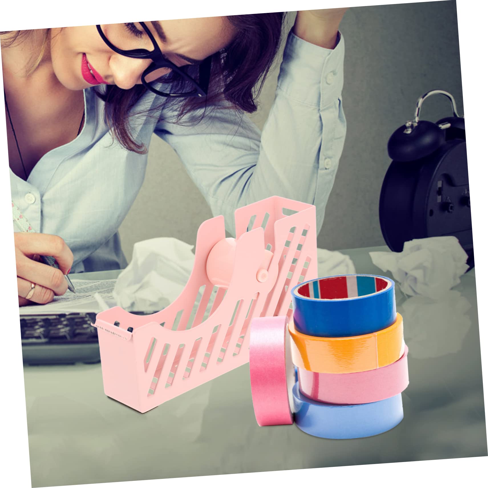 Gadpiparty 3 Pezzi Dispenser per Nastro Adesivo Compatto e Leggero con Design Elegante Strumento Taglio per Ufficio e Scuola Sicuro per Facile Trasportare