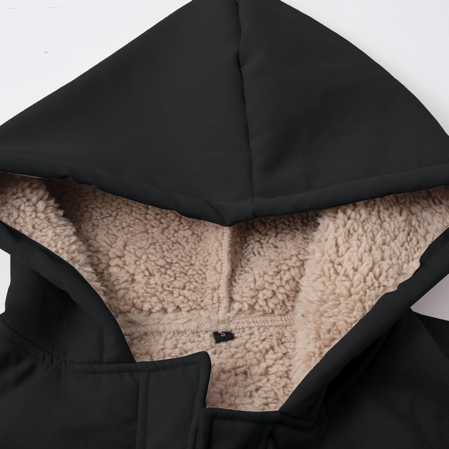 Men's Western Cowboy Vintage Suede Jacket Zip Up Plush Collar Coats Faux Leather Winter Long Jackets with Hooded