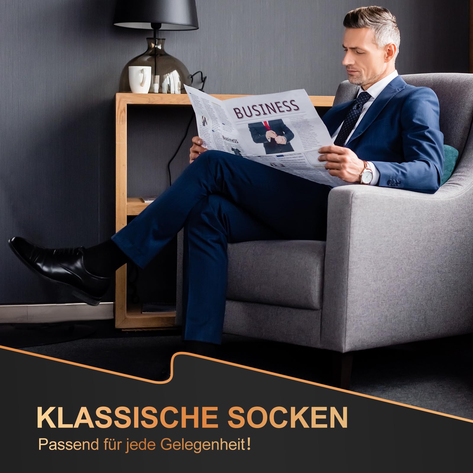 Calcetines de Bambú Transpirables para Hombre y Mujer 6 Pares, Calcetines de Negocios con Caja de Regalo