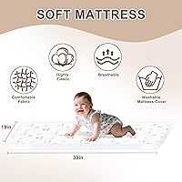 Vista 2 de Moisés para bebé, moisés con sábanas impermeables, bolsa de transporte y colchón suave, moisés de altura ajustable con ruedas, color gris oscuro