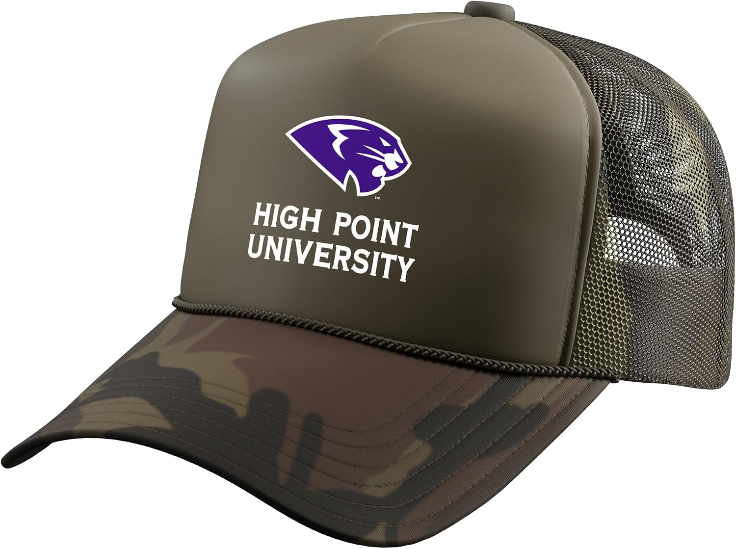 High Point Panthers | Official NCAA University | PPHPU017 Trucker Hat with Adjustable Mesh Back
