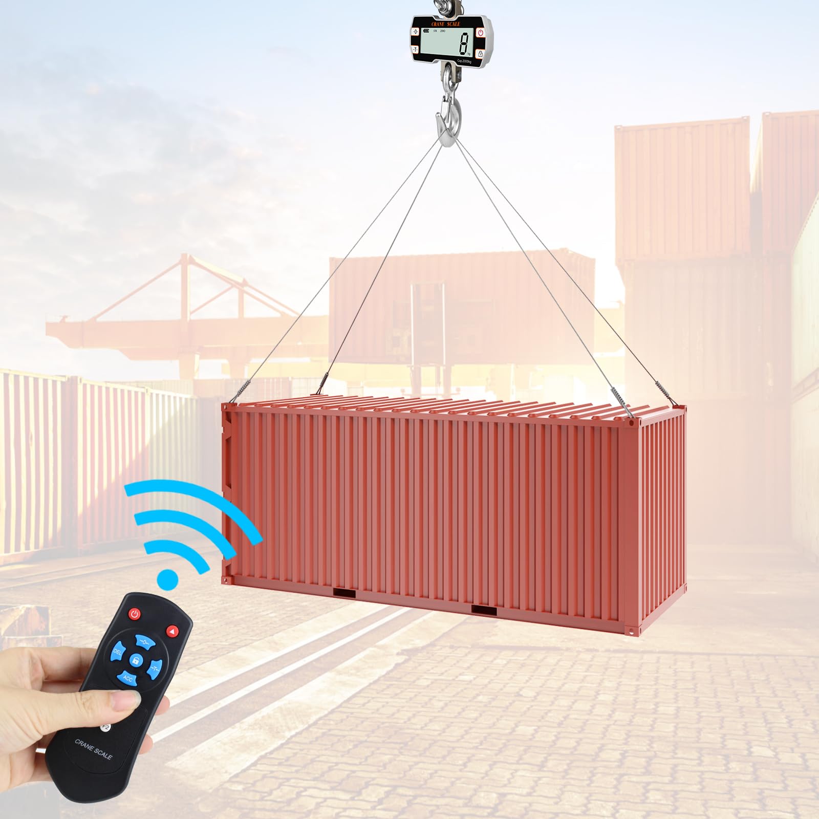 Hyindoor 2000kg 2T Bilancia elettronica per gru Scala sospesa