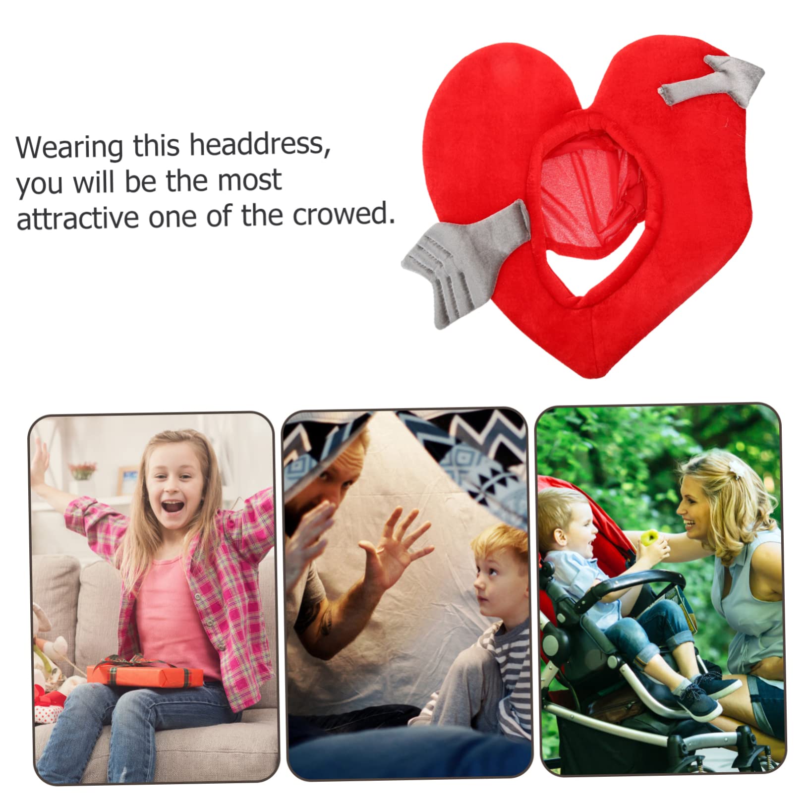 TOYANDONA 5piezas Sombrero De Divertido Accesorio Fotográfico Para Parejas San Valentín y Disfraces Diseño y