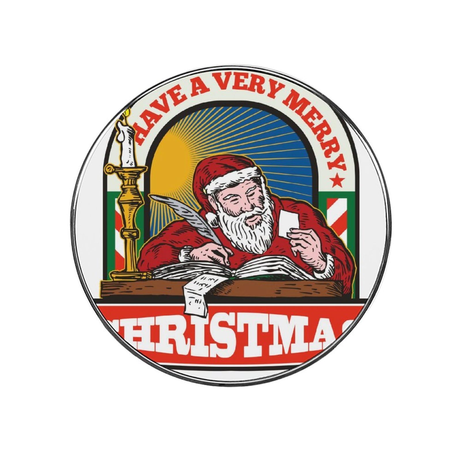 Santa Claus Alloy Fridge Magnet For Office Cabinet Refrigerator Whiteboard Photo