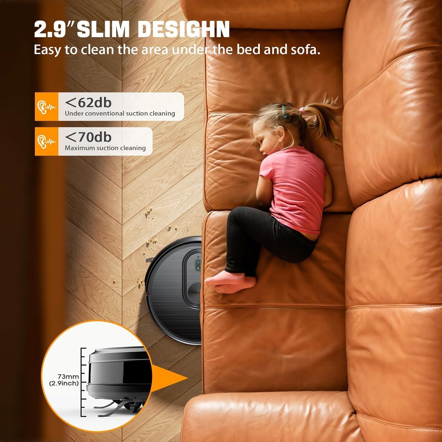 XIEBro Robot Vacuum and Mop Combo, 2 in 1 Robotic Vacuums Cleaner with 3200Pa Max Suction, App/Wi-Fi/Voice, Robot Vacuum with Schedule, Self-Charging, Slim, for Pet Hair, Hard Floo...